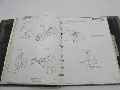 Honda Official Factory 1978 PA50 Motorcycle Service Shop Manual Book