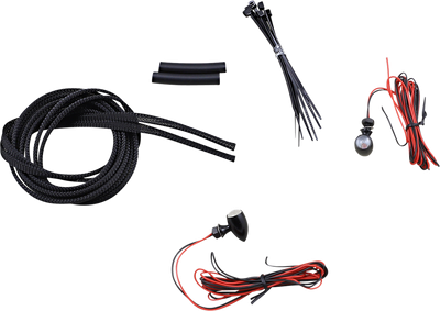 Custom Dynamics Micro Bullet LED Turn Signals Black/Red CD-MICRO-R-B