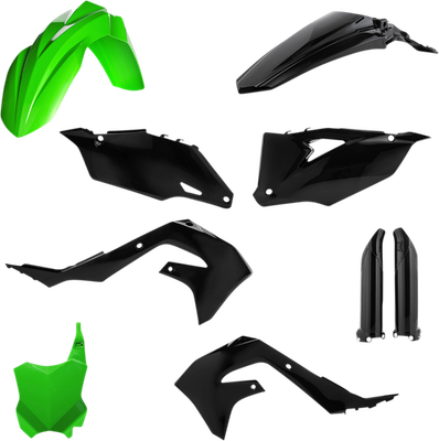 Acerbis Full Plastic Kit Green/Black 2736291089