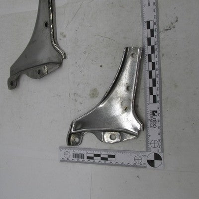 Pair of Motorcycle Aftermarket Chrome Sissy Bar Side Plate L/R Mounts