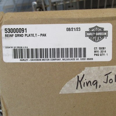 Harley Davidson Genuine NOS NIB Touring Tour Pak Reinforcing Plate 530