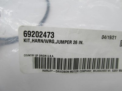 Harley Davidson Genuine NOS Wire Harness Jumper 26 In. Kit 69202473