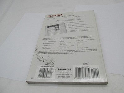 Clymer Suzuki 1977-1987 GS400-450 Chain Drive Service Repair Manual Bo