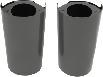 Drag Specialties Fork Slider Covers Black Stock Length 0411-0118
