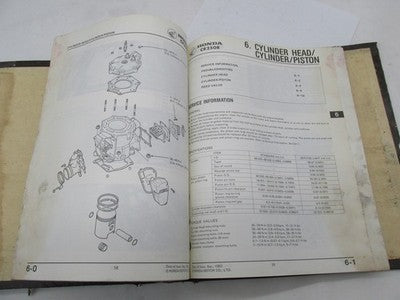 Honda Official Factory 1984 CR250R Shop Service Manual Book