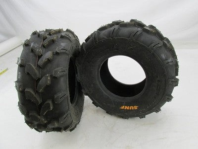 Pair of SunF AT 18X7-8 28F Tubless ATV UTV All Terrain 6 Ply Rating Ti
