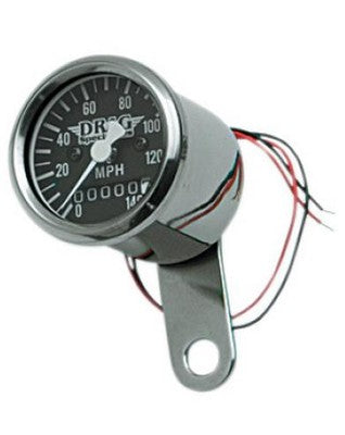 Drag Specialties Mini Mechanical Speedometer 1 7/8in. 2240:60 Ratio -