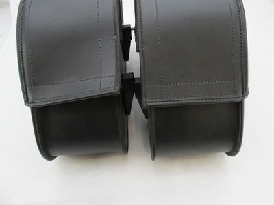 Pair of Viking Bags Harley Davidson Black Semi Rigid Lockable Saddleba