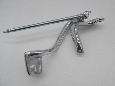 Harley 1991-2017 Dyna Chrome Left Rear Brake Pedal Assembly w/ Linkage