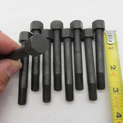 Lot of 9 Harley-Davidson OEM NOS 3/8"-24 x 2-13/16" Hex Cap Bolts, Bla