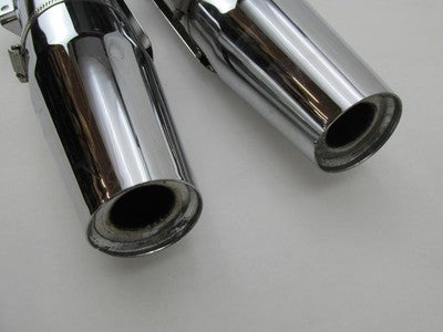 Pair of Harley-Davidson Genuine Chrome Exhaust Mufflers 64900456 & 649