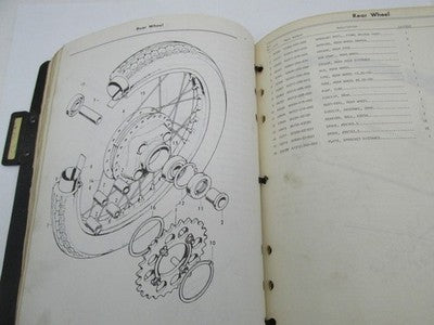 Honda Official Factory 1973 CL175 K7 Parts Catalog Manual