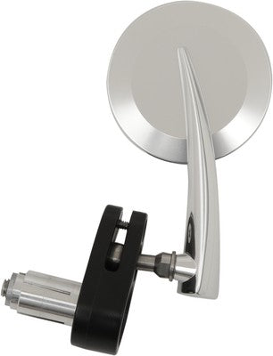 Emgo Aluminum 3" Bar End Mirrors Polished Left 20-34044