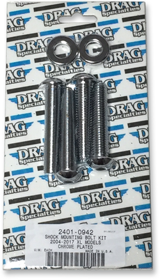 Drag Specialties Shock Mount Kit Chrome 2401-0942