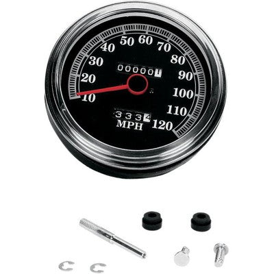 Drag Specialties 5in. Dash Mount 2240:60 Speedometer 89-95 Face DS-243
