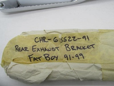 Harley-Davidson Genuine NOS Fatboy Softail Chrome Rear Exhaust Bracket