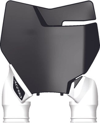 Acerbis Raptor Front Number Plate Black/White 2527421007