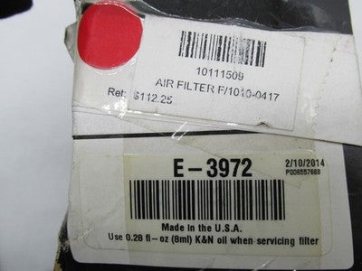 K&N Harley Davidson High Performance Replacement Air Filter E-3972