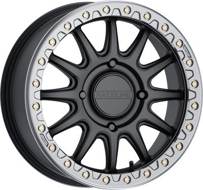 RACELINE A14 Alpha Beadlock Wheels Black/Gunmetal A14BG-77037+40