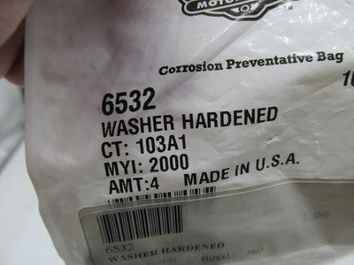 Lot of 2 Harley Davidson Genuine NOS Washer Hardened 6532