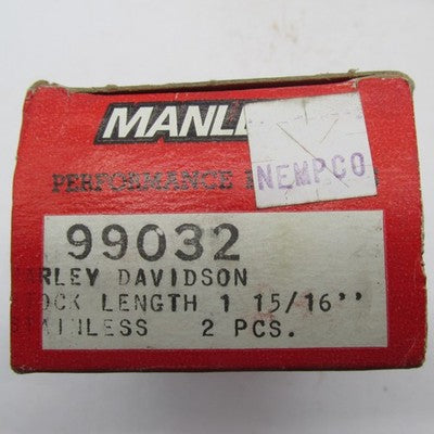 Lot of 2 Harley Davidson Manley NOS Stainless Engine Valves Stock Leng
