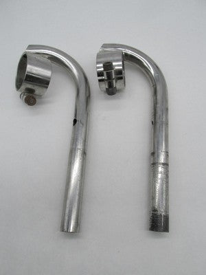 Custom Motorcycle Cafe Racer 54mm Fork Tube Clip-Ons Curved 1" Bars Ha