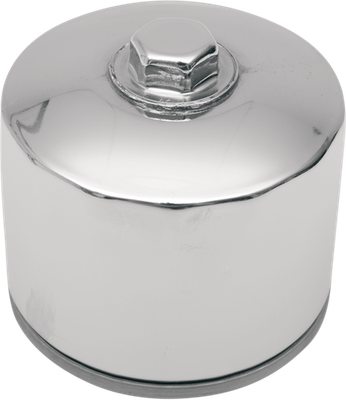 Drag Specialties Chrome Magnetic Ring Oil Filter with Nut 0712-0006