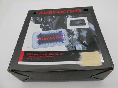Kuryakyn NOS Nova Horizon Curved Side License Plate Chrome 3192