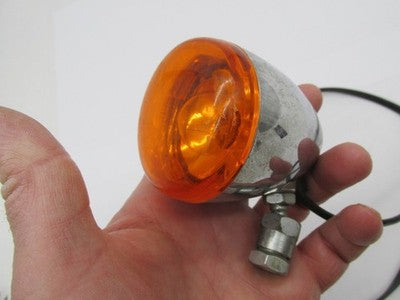 Harley Davidson Genuine Chrome Amber Bullet Turn Signal Assembly 69094