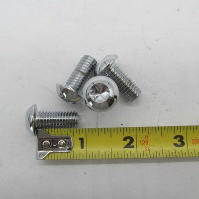 Lot of 4 Harley OEM NOS 3/8"-16 x 7/8" Chrome TORX Button Cap Screws 9