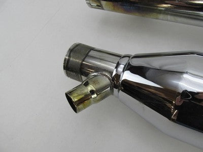 Pair of Harley Genuine Chrome Stock Softail Exhaust Mufflers 65924-03