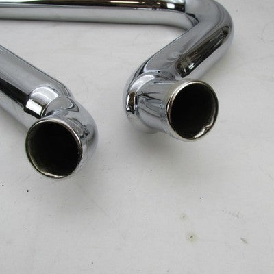 Set of '86-'06 HD Softail 1 5/8" - 3' Aftermarket Exhaust Blunt Cut Dr