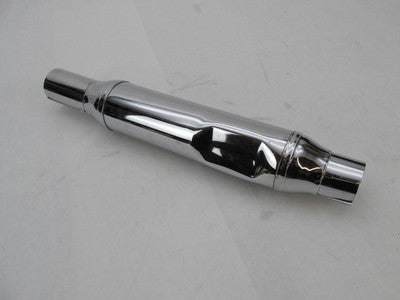 Harley-Davidson Chrome 16-3/8" inch Long 1.75" Mid Exhaust Pipe Muffle