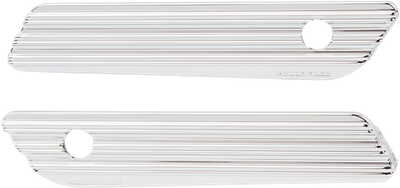 Arlen Ness Saddlebag Latch Covers Chrome 10-Gauge 03-609