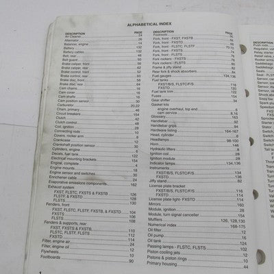 Harley Davidson OEM 2000 Softail Models Parts Catalog Factory Manual 9