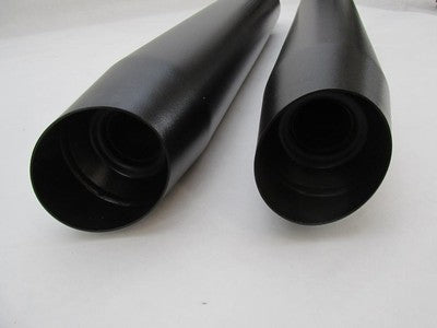 Pair of Harley-Davidson Touring Black Exhaust Mufflers 64900765B & 649
