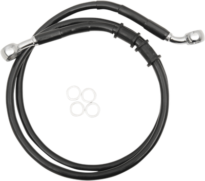 Drag Specialties Extended Stainless Steel Front Brake Line Kit 43-1/2"