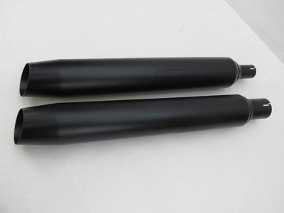 Pair of Harley-Davidson Genuine Black Exhaust Mufflers 64900766A & 649