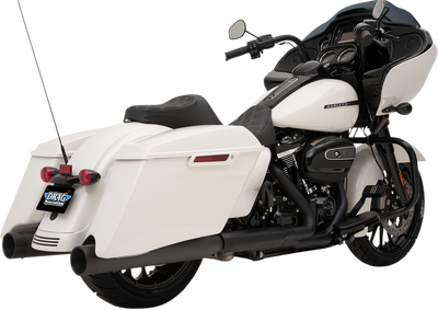 Drag Specialties 4" Slip-On Mufflers Black/Black 1801-1265