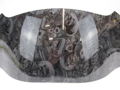 Harley-Davidson 1999-08 Smoked Fairing Windshield w/ Skull Graphics T1