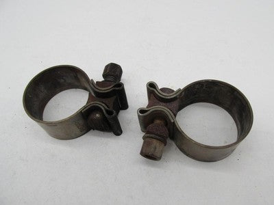 Pair of Harley-Davidson Genuine 1-3/4" 1.75" Exhaust Muffler Clamps