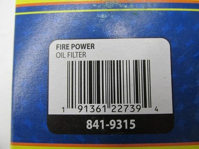 Fire Power New Motorcycle Black Oil Filter 841-9315