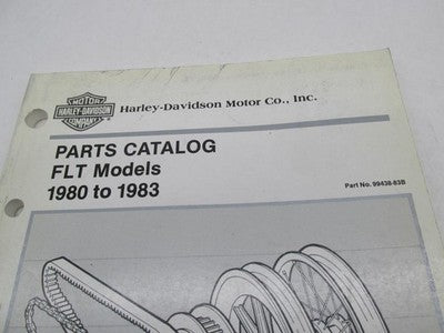 Harley-Davidson Official Factory 1980 to 1983 FLT Models Parts Catalog