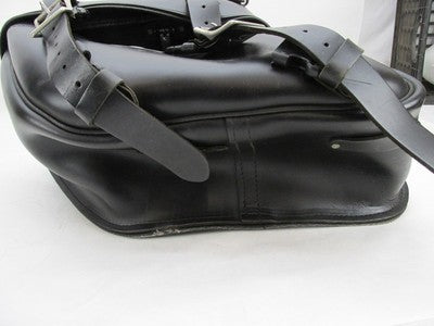 The Leatherworks Harley Black Left Side Single Lockable Saddlebag 19x1