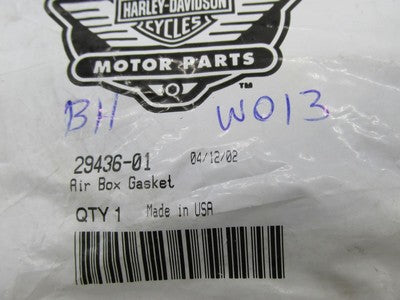 Harley-Davidson Genuine NOS Airbox Gasket Seal 29436-01