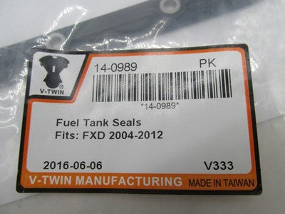 V-Twin NOS Set of 5 Harley FXD Fuel Tank Seals 14-0989