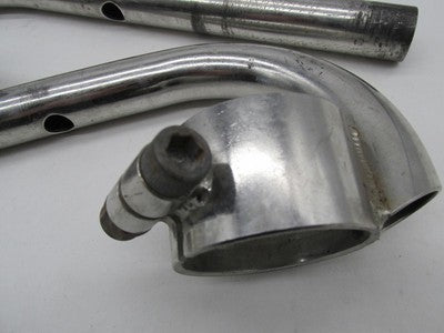 Custom Motorcycle Cafe Racer 54mm Fork Tube Clip-Ons Curved 1" Bars Ha