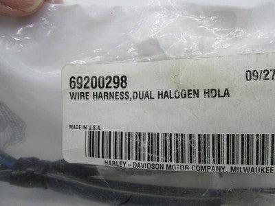 Harley Davidson Genuine NOS Wire Harness Dual Halogen Headlamp 6920029