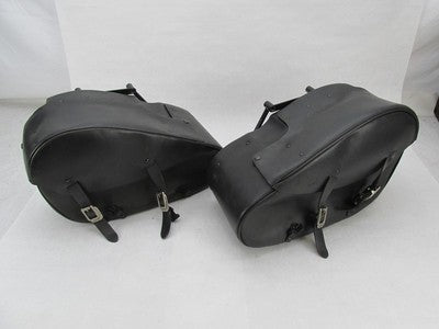 Pair of Harley-Davidson Genuine Teardrop Leather Saddlebags 79056-01 7
