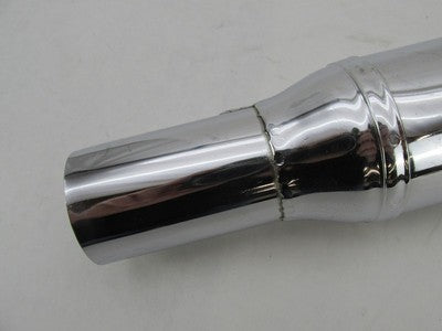 Harley-Davidson Chrome 16-3/8" inch Long 1.75" Mid Exhaust Pipe Muffle